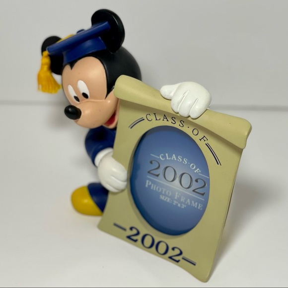 Vintage Disney Mickey Mouse Ceramic Picture Frame CLASS OF 2002 Graduation - Picture 4 of 6